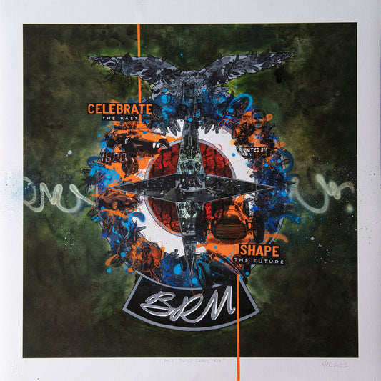 BRM Reawakening unique art print by ABC (Limited-edition of 17)