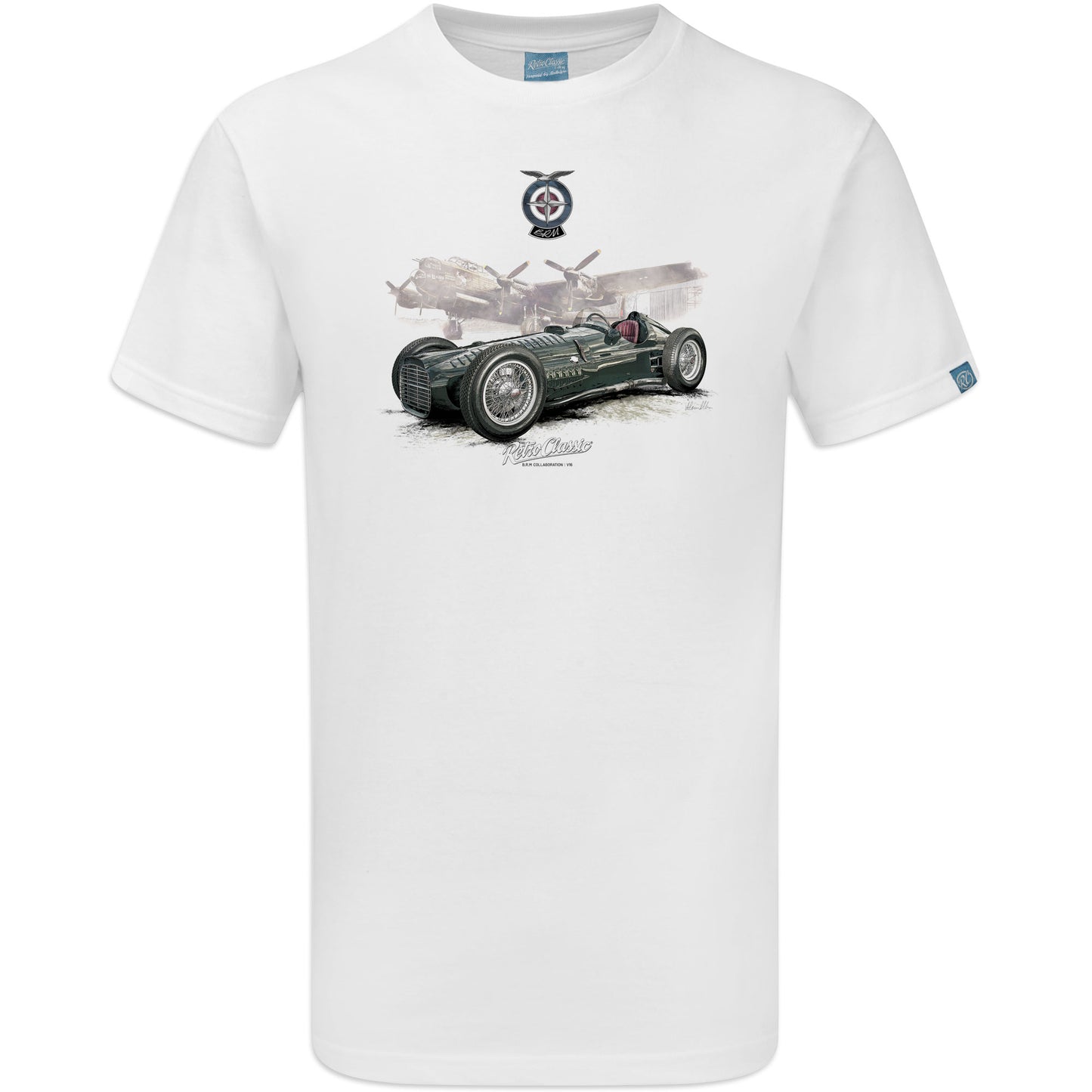 BRM V16 and Lancaster Bomber T-Shirt