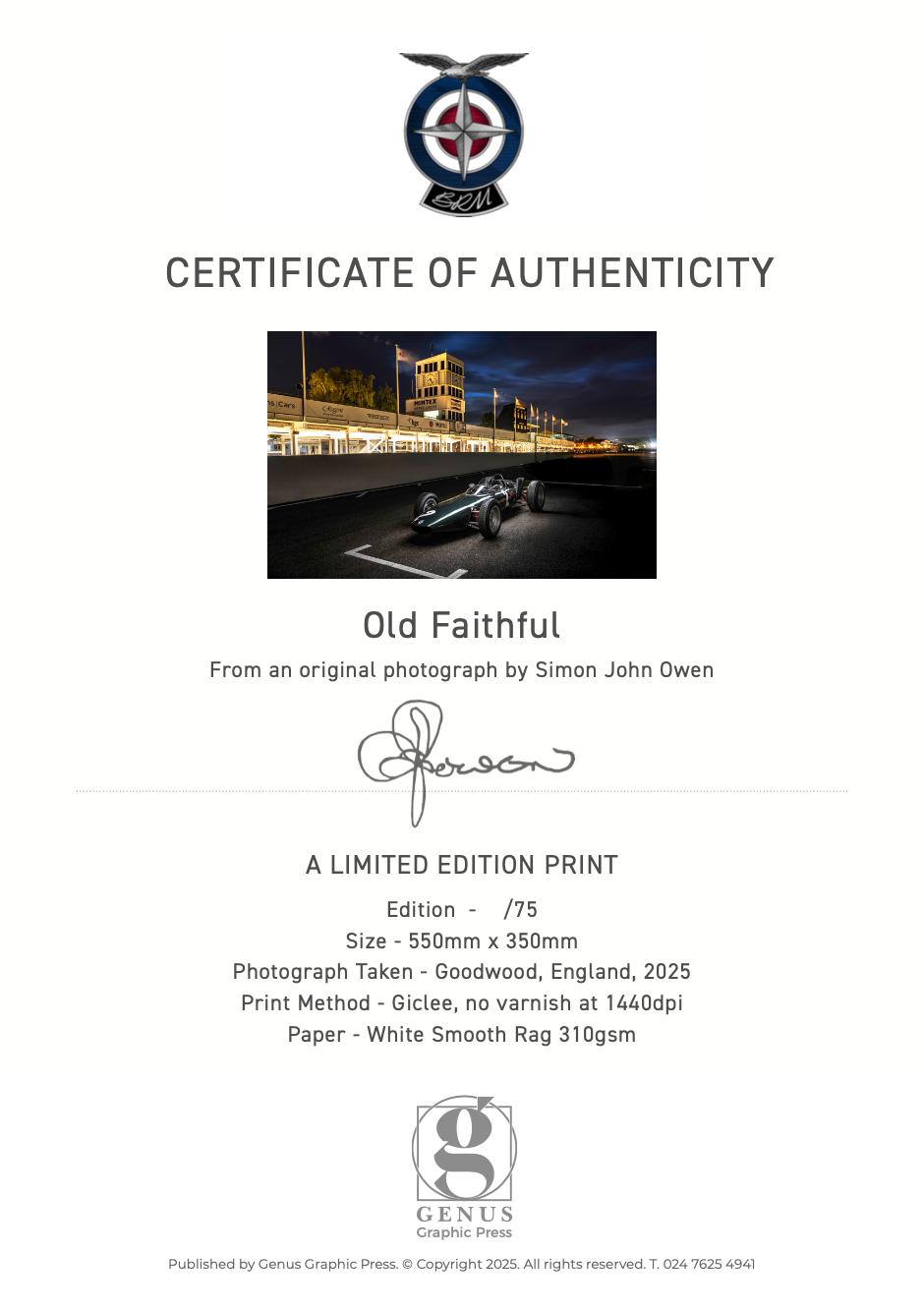 Old Faithful Limited Edition Print Bundle - Framed